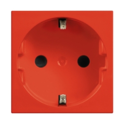 Slika Priključnica 2P modularna 2M 16A 230V 2P+E crvena Classia Legrand