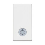 Slika Taster modularni 1M 10A 230V sa indikacijom oznaka zvono beli Classia Legrand