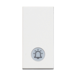 Slika Taster modularni 1M 10A 230V sa indikacijom oznaka zvono beli Classia Legrand