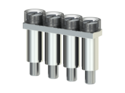 Slika Kratkospojnik za vijčane stezaljke 2,5 mm2 četvoropolni UK 2,5/4 - AVK 2,5 Klemsan