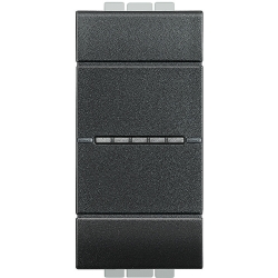 Slika Prekidač unakrsni modularni 1M 16A aksijalni antracit Living Light Legrand