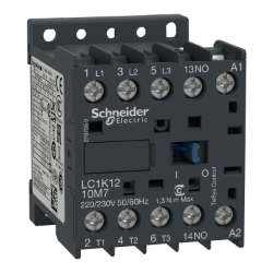 Slika Kontaktor 3P (3NO) 12A AC-3 špulna 230V AC sa signalnim kontaktima 1NO Schneider