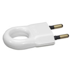 Slika Utikač 2P 6A 230V prsten za izvlačenje beli Legrand