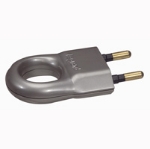 Slika Utikač 2P 6A 230V prsten za izvlačenje aluminijum Legrand