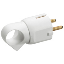 Slika Utikač 2P+E 16A 230V ugaoni prsten beli Legrand