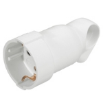 Slika Utičnica 2P+E 16A 230V pod uglom prsten bela Legrand