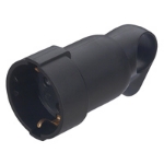 Slika Utičnica 2P+E 16A 230V pod uglom prsten crna Legrand
