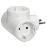 Slika Utičnica razdelna T 3x2P+E 16A 230V bela Legrand