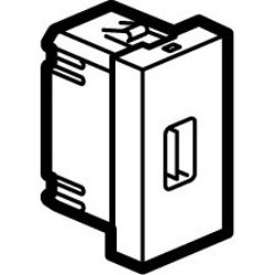Slika Priključnica USB modularna 1M 2.0 data bela Mosaic Legrand