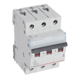 Slika Osigurač automatski 3P 6A C kriva 10kA Tx3 Legrand