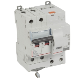 Slika FID sklopka DX3 2P C63 6000A AC 30mA 4M Legrand