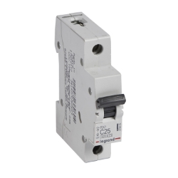 Slika Osigurač automatski 1P 25A kriva C 6kA Rx3 Legrand