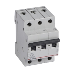 Slika Osigurač automatski 3P 40A kriva C 6kA Rx3 Legrand