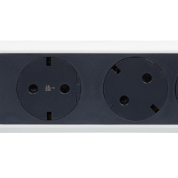 Slika Kabal produžni sa prekidačem H05VV-F 3x1.5mm2 1.5M 6 priključna mesta 2P+E beli/tamno sivi Legrand