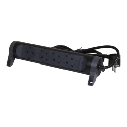 Slika Kabal produžni sa prekidačem H05VV-F 3x1.5mm2 3M 4 priključna mesta 2P+E crni Legrand