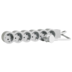 Slika Kabal produžni H05VV-F 3x1.5mm2 3M 6 priključna mesta 2P+E beli/svetlo sivi Legrand