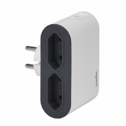 Slika Kabal produžni stubić sa prekidačem H05VV-F 3x1mm2 2m 4 priključna mesta 2P+E + 2xUSB A crni Legrand
