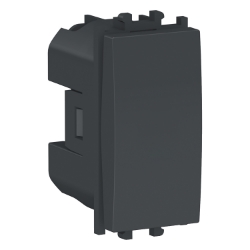 Slika Prekidač naizmenični modularni 1M 16A 250VAC crni Easy Styl Schneider