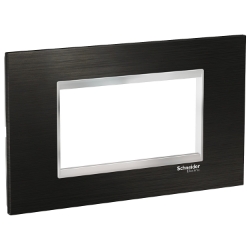 Slika Okvir 4M FLAT inox crni/hrom Easy Styl Schneider