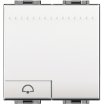 Slika Taster modularni 2M oznaka zvono beli Living Light Legrand