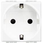 Slika Priključnica 2P modularna 2M 16A 230V 2P+E bela Living Light Legrand