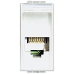 Slika Priključnica telefonska modularna 1M RJ11 bela Living Light Legrand