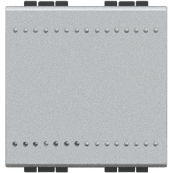 Slika Prekidač običan modularni 2M 16A aluminijum Living Light Legrand