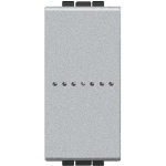 Slika Prekidač naizmenični modularni 1M 16A aksijalni aluminijum Living Light Legrand