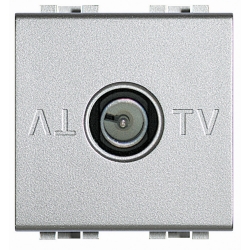 Slika Priključnica TV modularna 2M M individualna aluminijum Living Light Legrand