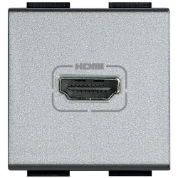 Slika Utičnica HDMI 2M aluminijum Living Light Legrand
