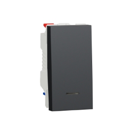 Slika Prekidač naizmenični 10A 1M lampa antracit Schneider