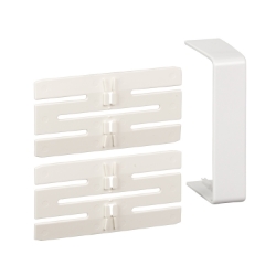 Slika Spojnica za poklopac OptiLine 45 parapeta 95x55 PC/ABS bela Schneider