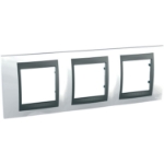 Slika Okvir 6M MODE H71 trostruki top bela/grafit Unica Top Schneider