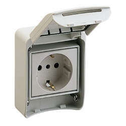 Slika Industrijska priključnica 10/16A 2P+E 200-250VAC IP65 nadgradna PratiKa Schneider