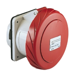 Slika Industrijska priključnica 32A 3P+E 380-415VAC IP67 ugradna Praktika Schneider