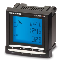 Slika Brojilo digitalno panelno P/Q 3P indirektno do 6kA 86-520VAC Countis E53 Socomec