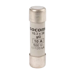 Slika Osigurač cilindrični 10A 10x38 mm gG 500V AC Socomec