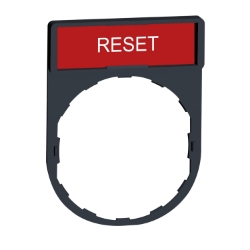 Slika Držač oznaka 30x40mm 8x27mm natpis RESET crvena boja Schneider