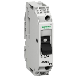 Slika Prekidač termomagnetni TeSys GB2 1P 0.5A Id=3.3A Schneider