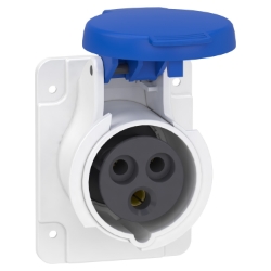 Slika Industrijska priključnica 16A 2P+E 200-250VAC IP44 ugradna PratiKa Schneider