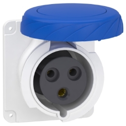 Slika Industrijska utičnica vijčana ravna 32A 2P+E 200-250VAC panel PratiKa Schneider